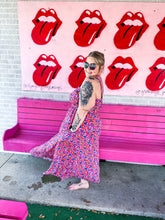 Load image into Gallery viewer, Floral print halter maxi dress
