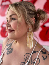 Load image into Gallery viewer, Boujee Beaded Chandelier Earrings
