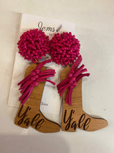 Load image into Gallery viewer, Jems by jess y’all beaded stud boot earrings
